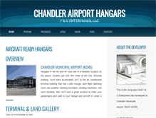 Tablet Screenshot of chandlerairporthangars.com